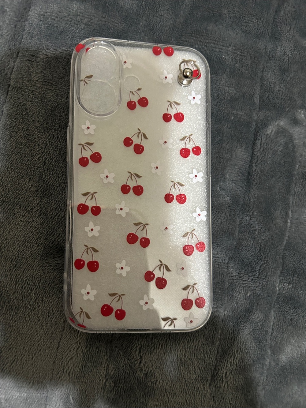 iPhone 16 Cherry Patterned Phone Case